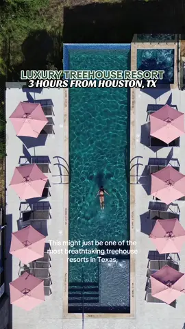 LUXURY TREEHOUSE RESORT — JUST 3 HOURS FROM HOUSTON 🌳 If you’re looking for a stunning Texas getaway to close out summer or kick off fall, @onerawimberley has to be on your bucket list. This newer resort is one of the most unique and breathtaking stays we’ve experienced! You get all the scenic views of the rolling Texas Hill Country—without sacrificing any of the luxuries. We stayed in the Spyglass Treehouse, which comes with floor-to-ceiling windows, a private hot tub, efficiency kitchen, king-size bed, and wifi! The property itself is packed with amenities too—think infinity pool, walking trails, EV charging, and even a dreamy event space. And if you feel like exploring, Wimberley is full of charming spots—swimming holes, cozy cafes, and delicious local eats are all just minutes away. Check out the post before this one for recommendations on things to do and places to eat! #wimberley #wimberleytexas #houstontexas #htx #texastravel 