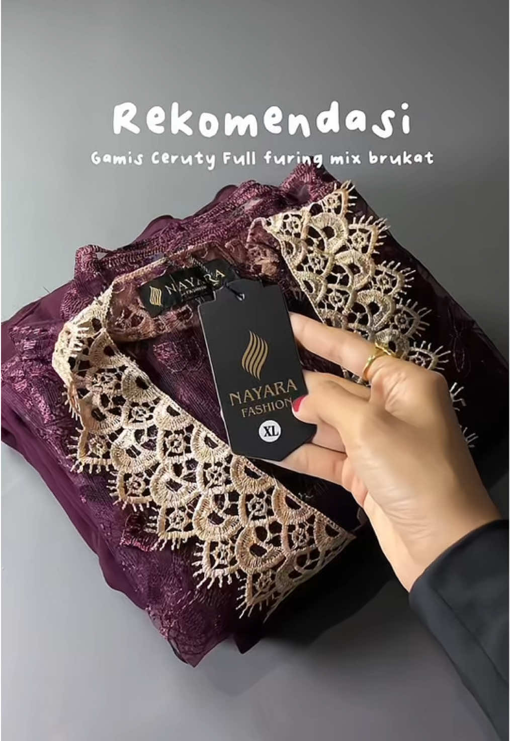 Burgundy nya semanis itu masyaAllah 🥹