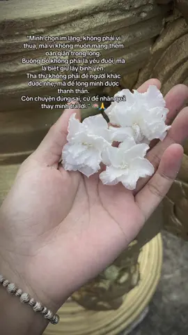 “Mình chọn im lặng, không phải vì thua, mà vì không muốn mang thêm oán giận trong lòng. Buông bỏ không phải là yếu đuối, mà là biết giữ lấy bình yên. Tha thứ không phải để người khác được nhẹ, mà để lòng mình được thanh thản. Còn chuyện đúng sai, cứ để nhân quả thay mình trả lời.
