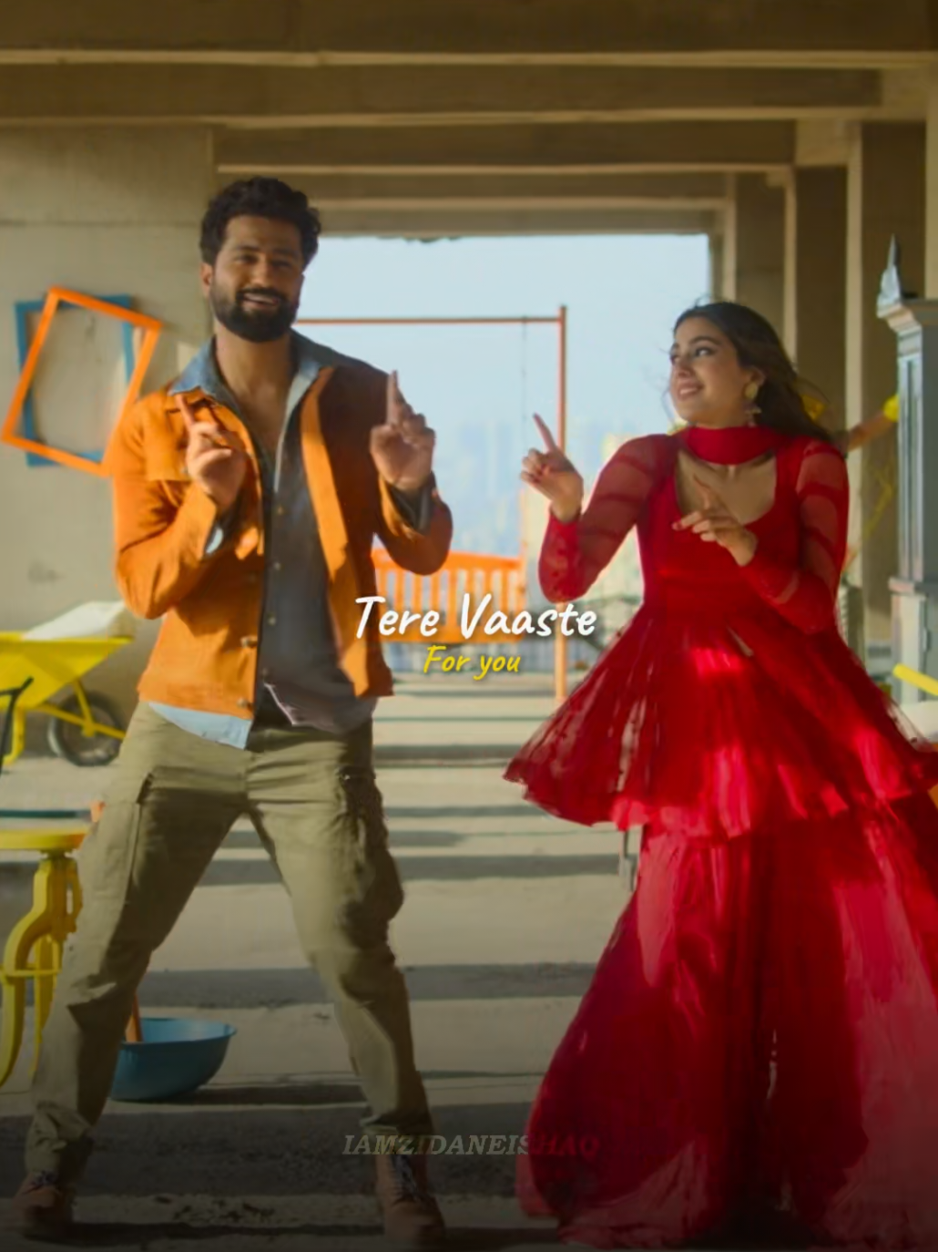 Tere Vaaste✨️ #bollywood #bollywoodsong #lyrics #vickykaushal #saraalikhan 