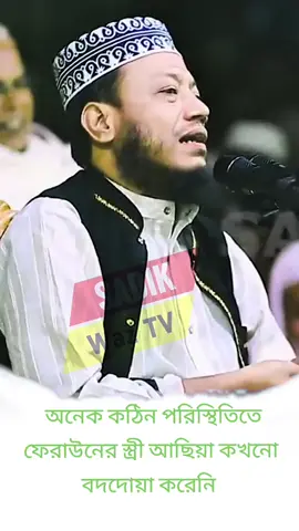 অনেক কঠিন পরিস্থিতিতে ফেরাউনের স্ত্রী আছিয়া কখনো বদদোয়া করেনি #mufti #amir #hamza #new #waz #sadikwaztv 