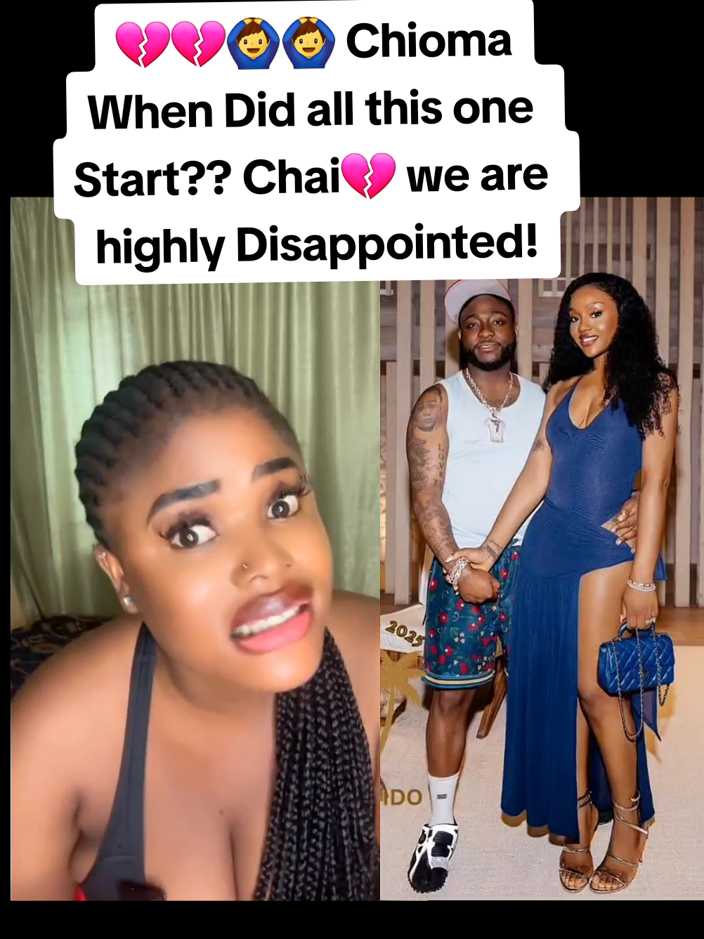 Nawaoo Davido &💔💔🙆‍♂️🙆‍♂️ Chioma  We are Disappointed❌️❌️When Did all this one Start?? Chai💔 we are highly Disappointed! #trends #viralvideo 
