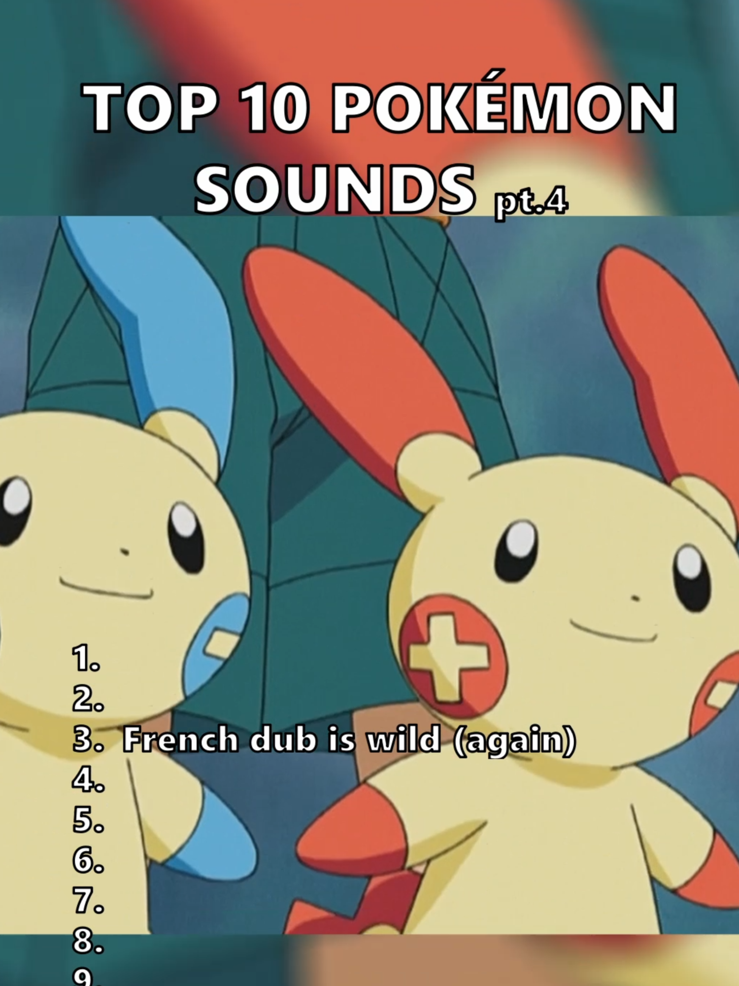 Someone has to stop the French Pokémon dub - Top 10 Pokémon sounds, pt 4. | #fyp #fypツ #fypusa #pokemon #pokémon #pokémonanime #pokemontiktok #pokemoncommunity #nintendo #animefyp #animeedit #pokemonanime #pokemonedit #pokemonedits #virals #pkmndeleting #poketok #top10