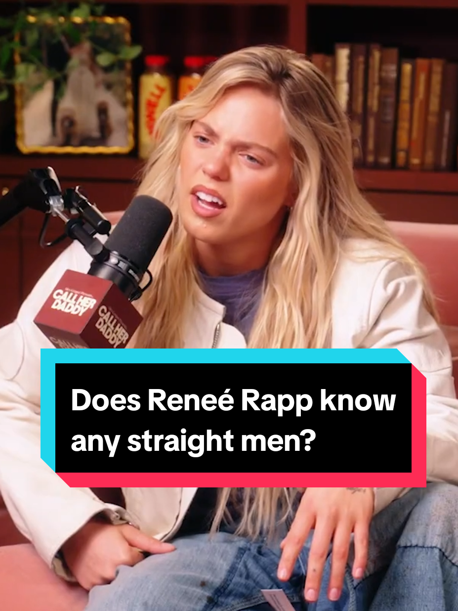 Reneé Rapp is all of us! During an appearance on the Call Her Daddy Podcast, Reneé was asked if she had any straight men as friends and her answer is everything 😭 #reneerapp #callherdaddy #biteme #renee #reneerappsupremacy #podcasts #funnytiktok 