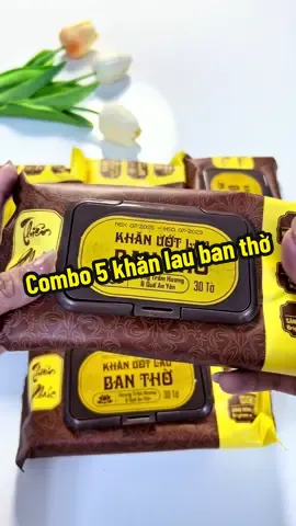Combo 5 khăn lau ban thờ Thiên Phúc #khanlau #khanlaubantho #khanlaubanthothienphuc #khanthom #xuhuong #tikto  @Mẹ Mỡ review 