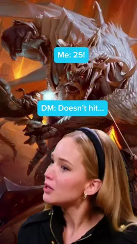 WHAT DO YOU MEAN A 25 DOESN’T HIT??? #dndtok #dnd #dungeonsanddragons #ttrpg #ttrpgtok #dndmemes #criticalrole #rpg #fyp #thebardlounge 