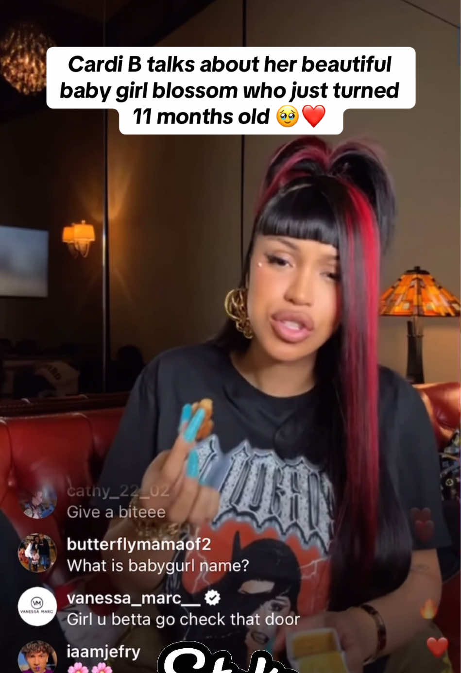 Cardi B talks about her beautiful baby girl blossom who just turned 11 months old #cardib #cardi #bardigang #bardi #cardibardi #offset #fyp 