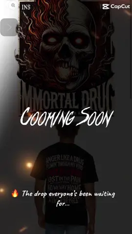 Would you rock this? 😈🔥 The ‘Immortal Drug Skull’ just dropped. #Streetwear #StreetStyle #MensFashion #StreetwearStyle #OOTD #MensOutfit #ClothingBrand #UrbanWear #fashiontok #streetwearaddict 
