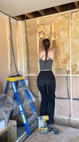 I actually really enjoyed this little job!!!! #insulation #house #renovation #reno #newhouse #houserenovation #fyp #imjustagirl 