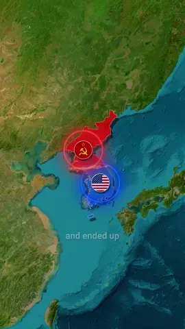 Why Korea Split Into Two Countries? 🇰🇷😱 USA vs USSR in the Cold War 🇺🇸 #northkorea #southkorea #koreanwar #usa #learn #map #geography 