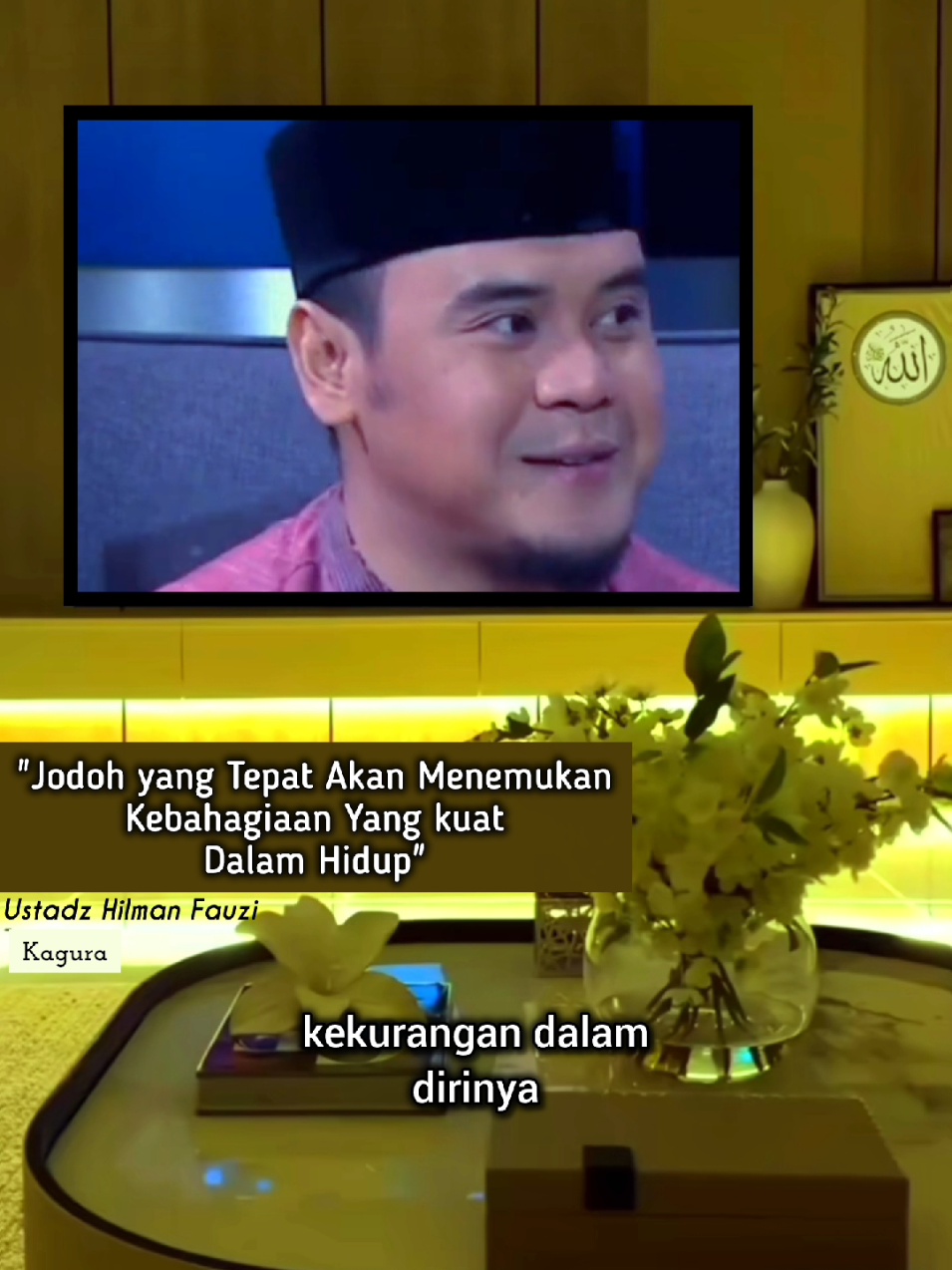Jodoh yang tepat akan menemukan kebahagiaan yang kuat dalam hidup. #ustadzhilmanfauzi #jodoh #kebahagiaan #pasangan #fyp 