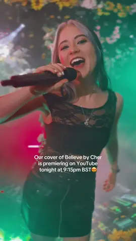 Excited for this one!!🤩@🦅🏴‍☠️The Captain 🐳🪐 has reimagined our cover of Believe by Cher and it’s out tonight on YouTube at 9:15pm BST😍 Join us live on TikTok from 9pm❤️ #musician #singersongwriter #rockmusic #coversong #cher #believe #believecover 