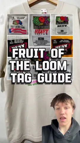 Fruit of the Loom tag guide. Hope this is a little helpful. Sources: neonvtg and vintage fashion guild. #vintage #thrifting 