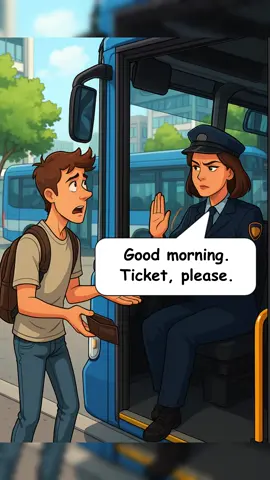 No Ticket, No Ride: A Realistic Bus Control Conflict   #dialogproenglish #usa #study #english #usa🇺🇸 #unitedstates #america 