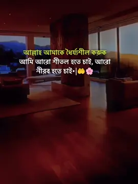 আল্লাহ আমাকে ধৈর্য্যশীল করুক আমি আরো শীতল হতে চাই, আরো নীরব হতে চাই•|🤲🌸#stutas #foryourpage #stutes_video #unfrezzmyaccount #bangladeshtiktok #indiantiktok #viraltiktok 