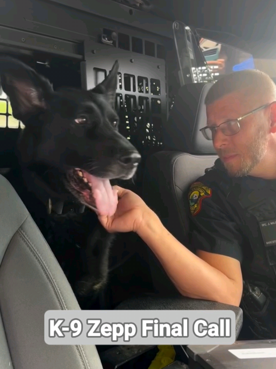 Happy Retirement K-9 Officer Zepp 💙🎉 
