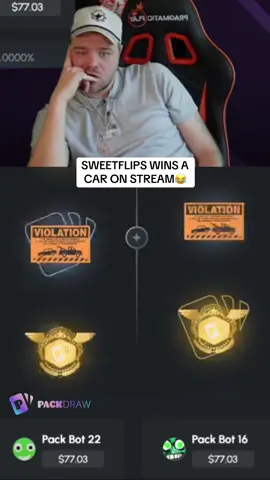 SWEETFLIPS WINS A CAR ON STREAM😂 #kickstreaming 