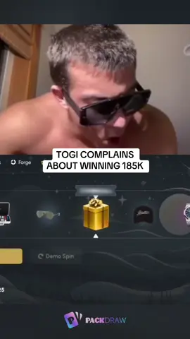 TOGI COMPLAINS ABOUT WINNING 185K #kickstreaming 