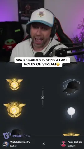 WATCHGAMESTV WINS A FAKE ROLEX ON STREAM😂 #kickstreaming 