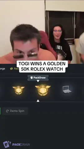 TOGI WINS A GOLDEN 50K ROLEX WATCH #kickstreaming 