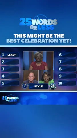 Watch to the end and let us know if this celebration takes the crown as the best ever on #25WordsorLess 😮 #gameshow #meredithvieira #wordgame #boardgame