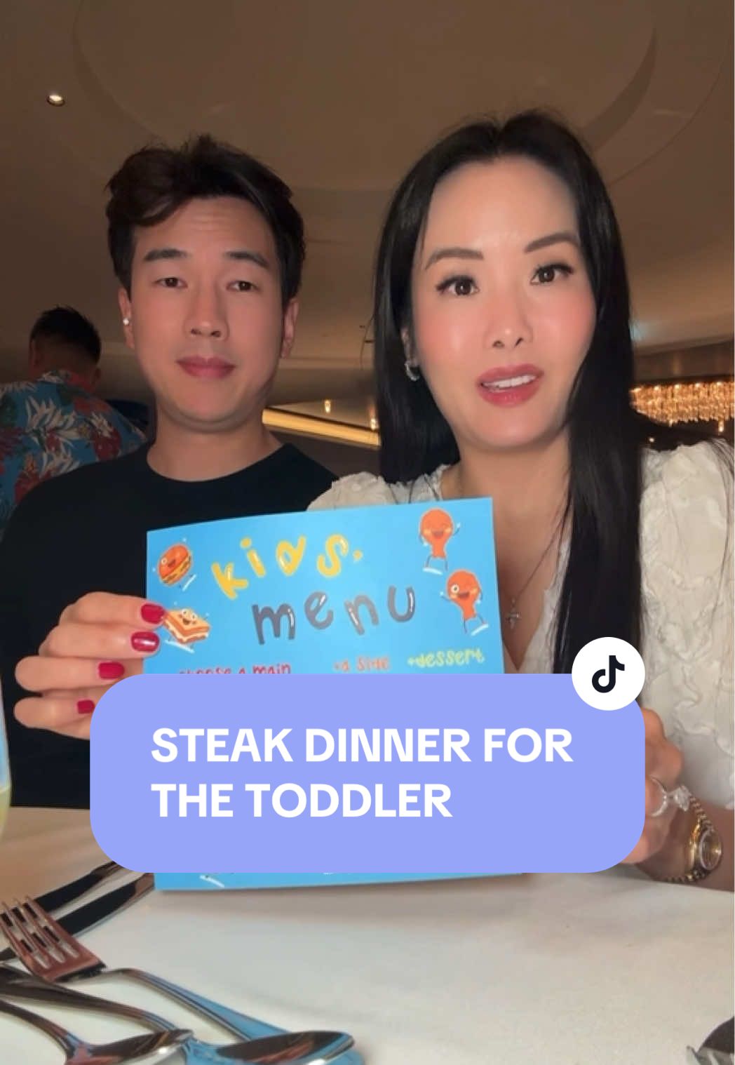 Lil bro likes his steak medium 👌#toddlermom #threenager #royalpartner #staroftheseas #cruisefood 