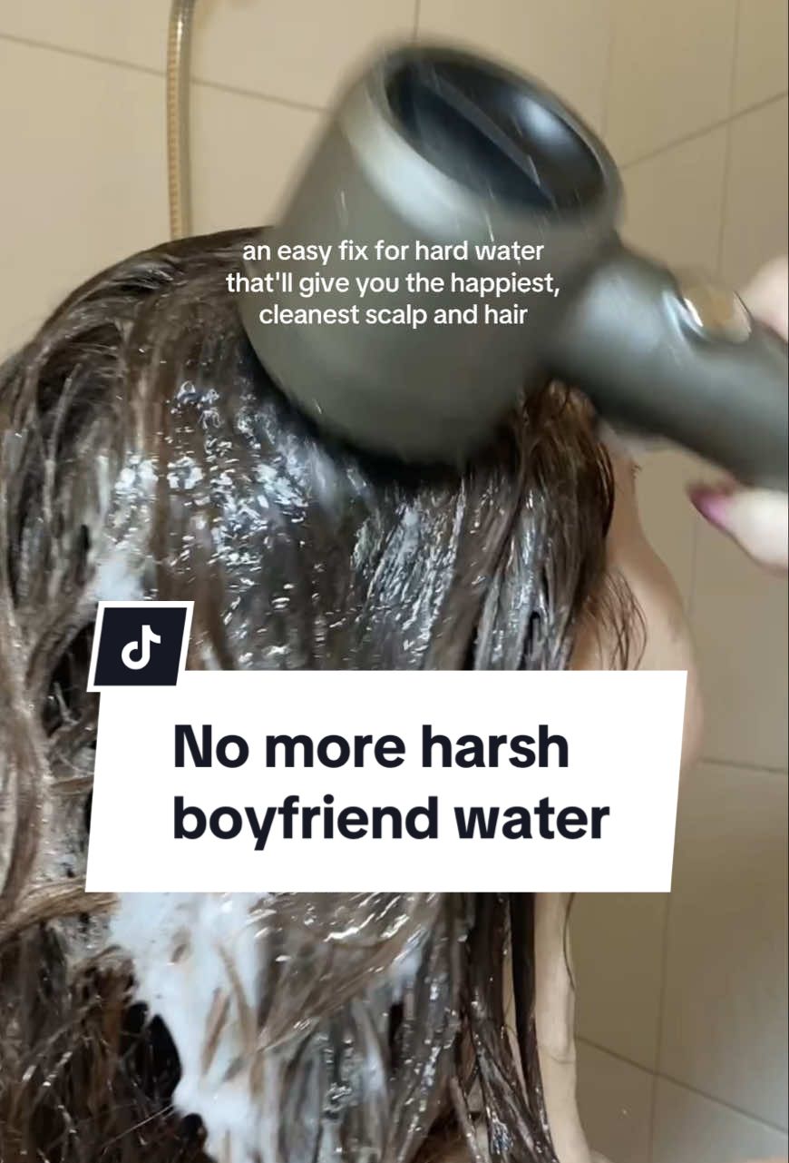 Can't believe I didn't do this sooner! It made such an instant difference! I am so sensitive about water, especially chlorine in water, so I really like having a shower filter that removes as much chlorine as possible. At my house, we have a filter for the whole house, but honestly, I think the water at my boyfriend's house once I added this filter was even better than mine, so I will definitely be getting another one of these for my place so that I can have the cleanest water possible. My scalp felt so clean and fresh after this, and has stayed feeling clean for longer. I really think the scalp massaging bristles and the high water pressure, along with being able to get it right up to my head, cleaned my scalp in a way that regular washing just doesn't. This was a great early Christmas gift for us both and I think it would make a great Christmas gift or birthday gift for a boyfriend, sister, brother, girlfriend, mom, daughter, friend, honestly anyone would love this as a christmas gift 🎁 🫶#ChristmasGiftIdeas #GiftIdeas #giftsforher  #hairroutine #showerfilter      