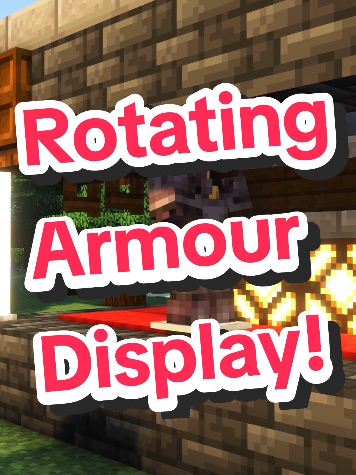 Rotating Armour Display in Minecraft! #minecraftusa #Minecraft #minecrafttutorial #minecraftbuilding #minecraftfarm #minecraftuk 