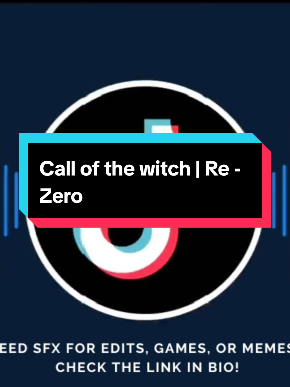Sound effects - Re Zero Call of the witch #soundeffects #soundviral #mentahansound #fyp #rezero #callofthewitch 