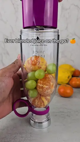 Ever blended juice on the go? 🍊 #portableblender #freshjuice #smoothieontherun #healthyhabits Fresh juice anywhere 🍊 This 350 ml portable blender is compact, USB rechargeable, and easy to carry. Just add fruit, press one button, and enjoy fresh juice in seconds no outlet needed. Perfect for work, the gym, or travel.