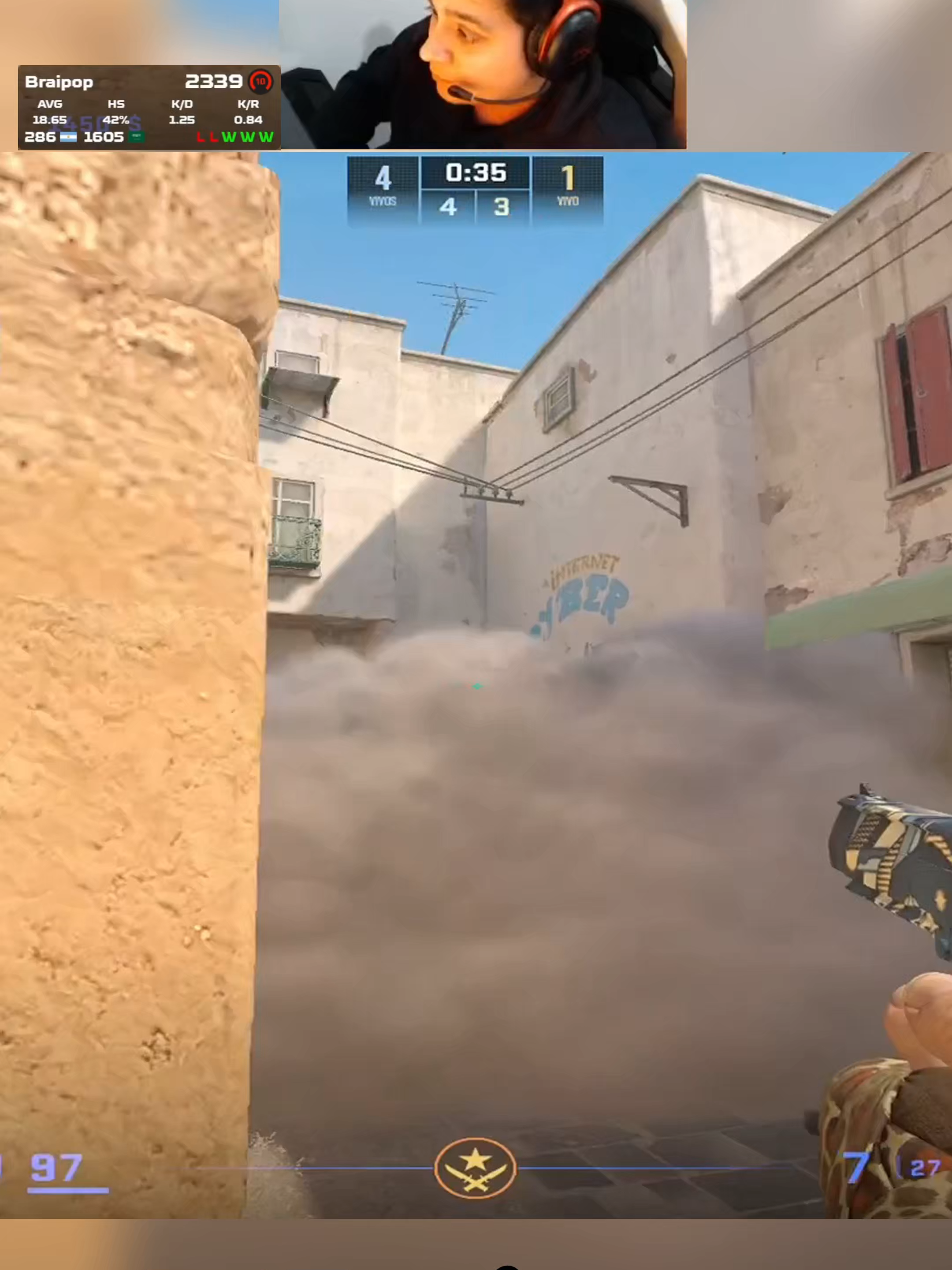 1 vs 4 #shorts #cs2 #csgo #shotter #counter strike #steam #valve #faceitlvl10
