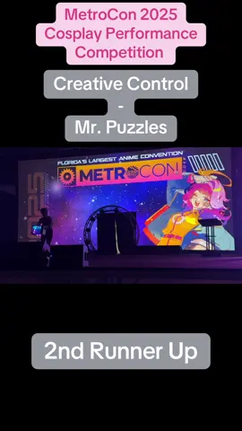 AND HERE IT IS! The big performance you’ve ALL then waiting for! Mr. Puzzles takes the stage once again infront of OVER  1,000 audience members to perform a stage rendition of Creative Control!  Not only that but he AGAIN receives 5 STARS for winning 2nd Runner up on the competition!! d/c: ME! 📸: @Sarahspaceman  Con: @metrocon_fl  #CapCut #metrocon #metrocon2025 #smg4 #smg4cosplay #smg4mrpuzzles #mrpuzzles #mrpuzzlezsmg4 #mrpuzzlescosplay #creativecontrol #cosplayperformance #cosplay 