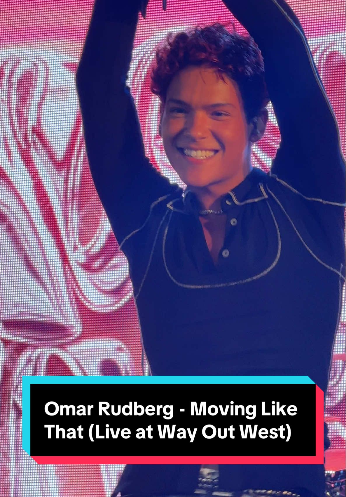 Omar Rudberg performs Moving Like That at Way Out West 2025 in Gothenburg. @OMAR #omarrudberg #wayoutwest 