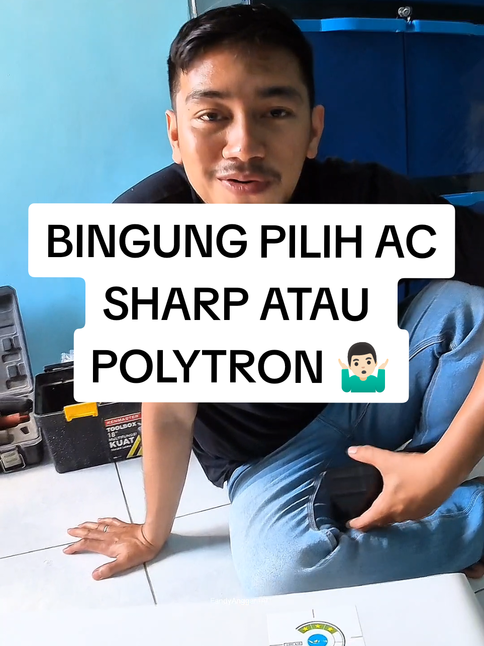 Bagian 207 | Bingung mau pasang AC Sharp atau Polytron, akhirnya pilihannya adalah brand ini . . . .  Karena tetangga Uda pake duluan merk ini 😄 Pasang AC Instalasi AC Service Aircond  Tukang AC  Bersihin AC AC Medan Air Conditioner  #fyp #4u #actiktok #carapasangac #servisac 