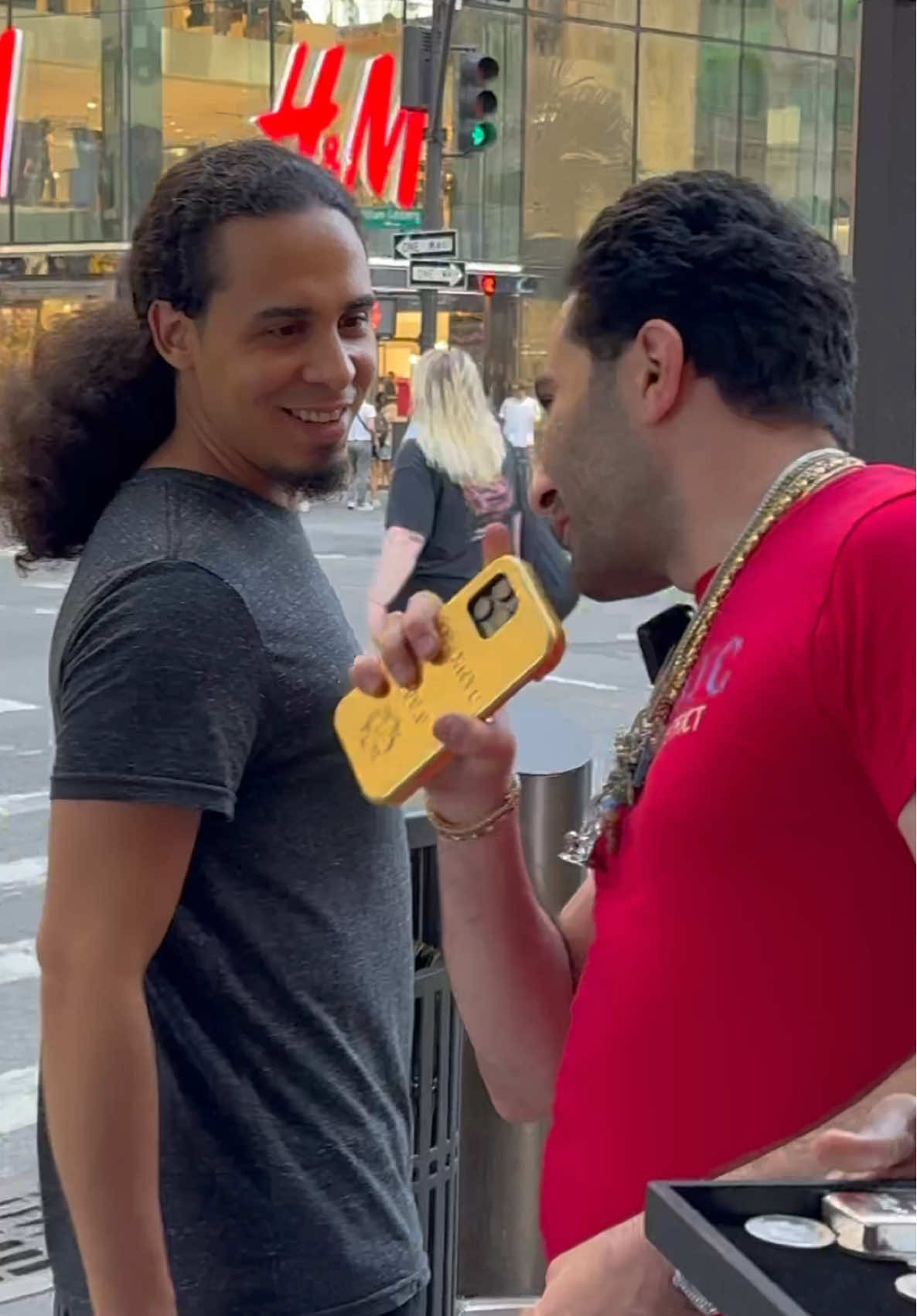 From last summer with the gold iPhone case. He missed out on a chance to win Big. TraxNYC.com  ##traxnyc##gold##iphone##giveaway