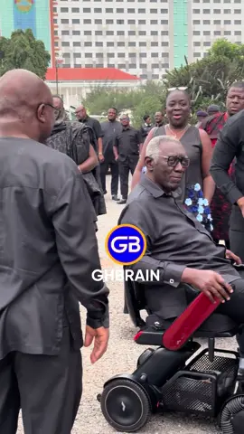 Former President John Agyekum Kufuor, former Vice President Dr. Mahamudu Bawumia, and other dignitaries arrived at the State House for the memorial reflection in honor of the eight Ghanaian victims of the helicopter crash.