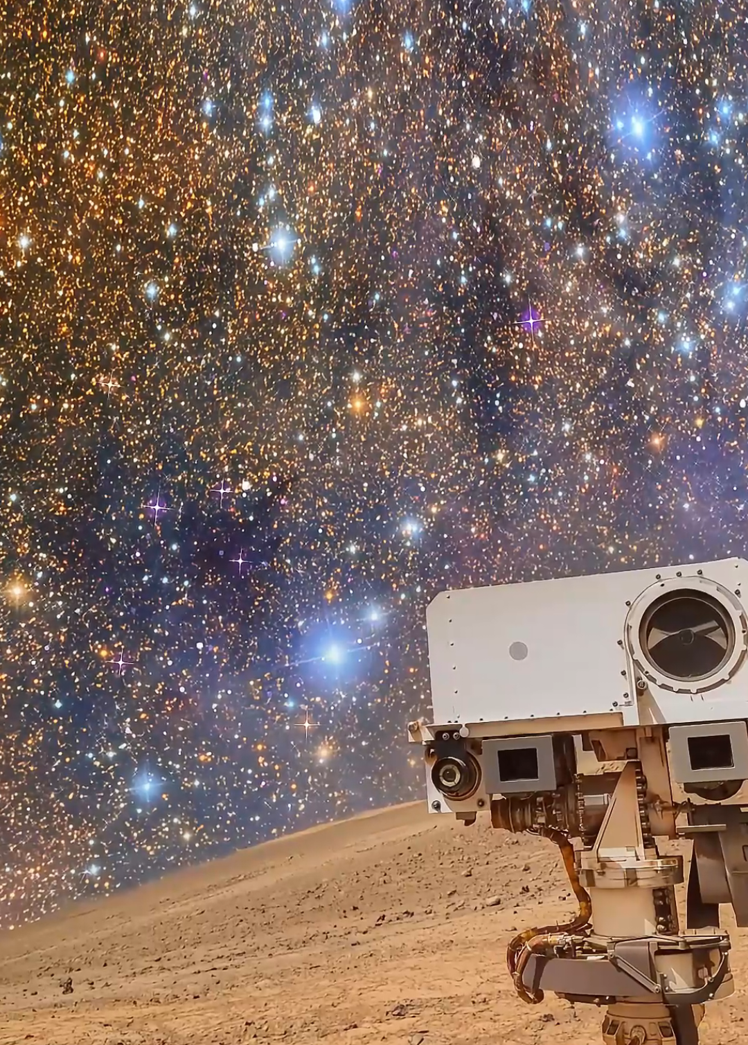 Night Sky on Mars.  140 million miles away from us. 