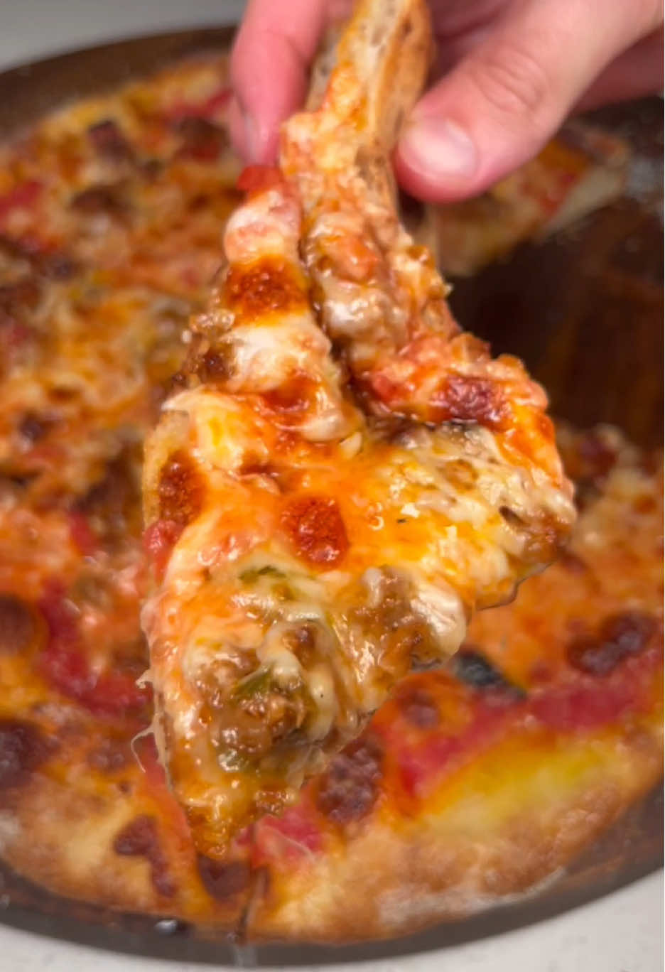 Squeeze and lift🏋️‍♂️🧸 Try my easy same day dough recipe, it’s the pinned post on my page! DM me your pizza pics to be featured in my stories🍕📸 Subscribe to my Patreon for step by step tutorials of my home-oven-pizzas📝🧪Link in bio #pizza #food #asmr #mukbang #Recipe 