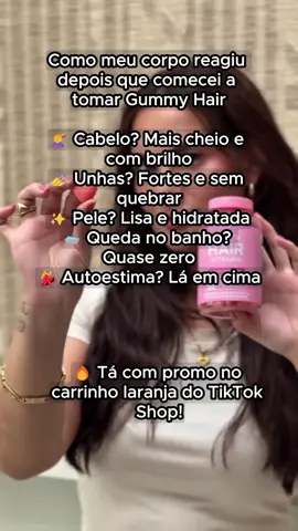 o único que salvou minha queda de cabelo! #gummyhair #quedadecabelo #cabelo #vitaminacapilar #cabelosaudavel 