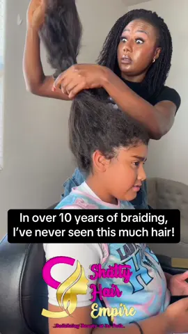 In over 10 years of braiding, I’ve never seen this much hair! Some people are truly blessed. This little girl is only 11 years old and has so much hair! It’s long, thick, and honestly so full—I thought it was extensions at first. I couldn’t believe it was all her natural hair. She is truly, truly blessed. I’m (a little) jealous of her hair—in the best way! 😄 Thank you so much, baby girl, for trusting me to braid your beautiful hair. I had so much fun and really enjoyed the experience. What a joy to work with such gorgeous, long, flourishing hair! 💕 #longhair #elpasohairstylist #elpasobraiding #fyp #fypage #goviral 