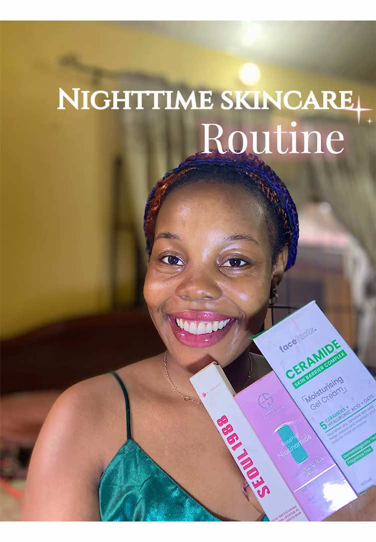 My simple nighttime skincare routine ✨💜. Products used: Estelin Rosehip niacinamide serum @Dr.Rashel.kz  Facefact ceramide gel moisturizer @Face Facts  Ksecret retinal eye cream.@KSECRET GLOBAL  #creatorsearchinsights #cleanskincare #skincareroutine #cleanbeauty #skincare #SkinCare101 #skincareviral #skincareproduct #skincaretips #skincareasmr #niacinamide #retinal #ceramide #nighttimeskincareroutine #fyp 
