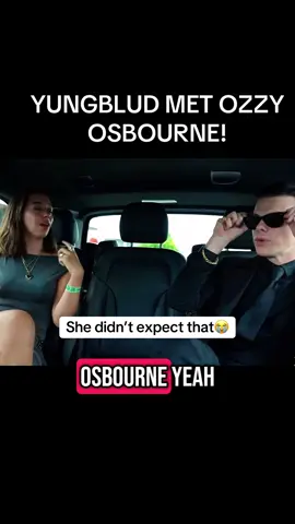 Yungblud met OZZY OSBOURNE, Whos that? She didn’t expect that😭😱  #lollapalooza #illinois #fyp #trending #concert #live #viral #tiktok #music #music #rock #comcert 