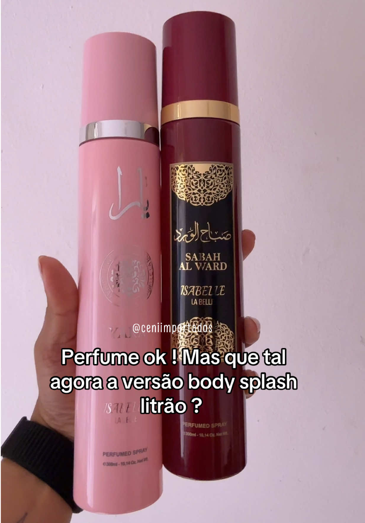 Que tal agora a versão litrão ? Perfume sabah e Yara em body splash pra vcs !  #bodysplashsabah #bodysplashyara #fyp 