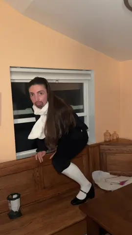 The ol’ ball and chain is always getting in the way of my business 🙄 #hamilton #alexanderhamilton #hamiltontrend ##aham #broadwaymusicals #broadwaytiktok #alexandercomebacktosleep #linmanuelmiranda #fyp#hamiltonmusical #trend #hamilten 