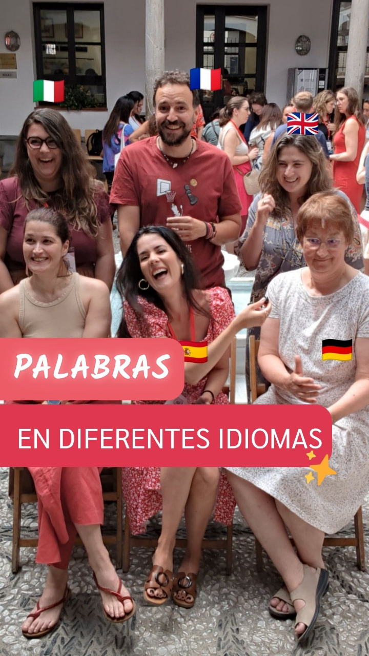 El español, portugués, italiano, francés e inglés se parece muchísimo en estas palabras... el alemán no tanto 😆 No te pierdas la última palabra 😀✨. #studyspanish #spanishlessons #learnspanishonline #spanishclasses