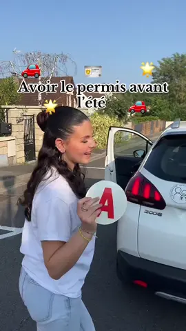 Enfin permifié votre go 🥳🥳#permis #trending #pourtoii #voiture #conduite 
