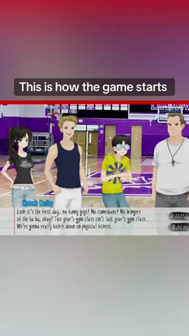 You walk into your first class as the new student. And you already have to deal with the pedo gym teacher 😭 #classof09 #highschool #visualnoval #gametok #newstudent #fypシ 