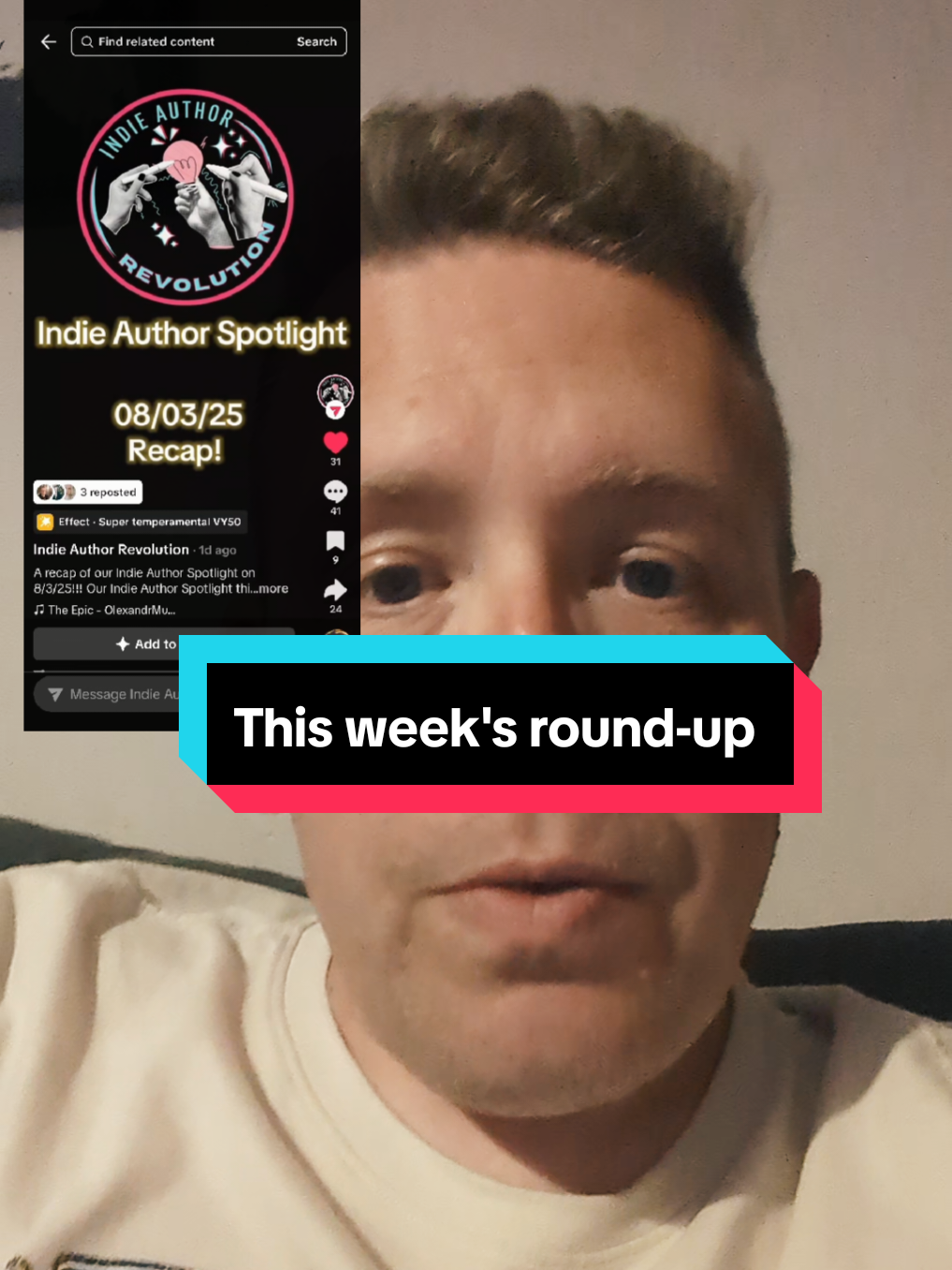 It's been a great week. A huge shout-out to @Indie Author Revolution for their spotlight event. Also, some quality time spent with family.  #bookloversoftiktok #indieauthorsofbooktok #book #fyp #writer #writertok #IndieAuthors #BookTok #booktoker #fyppppppppppppppppppppppp 
