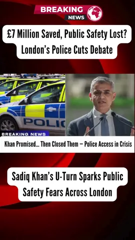 Khan Promised… Then Closed Them — Police Access in Crisis #sadiqkhan   #LondonNews   #police   #metpolice   #london   #publicsafety   #ukpolitics   #community   #london 