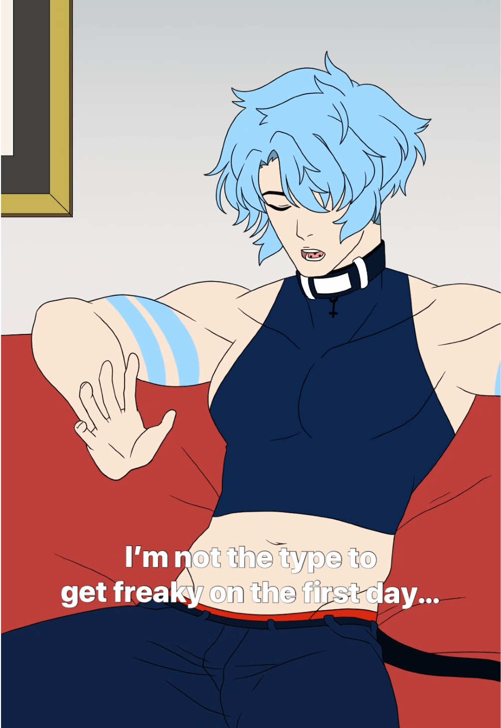 Freaky Toby 🐺 . . (Made this in 3 days plz be nice 😭💦) #2danimation #animation #ocs #furry 